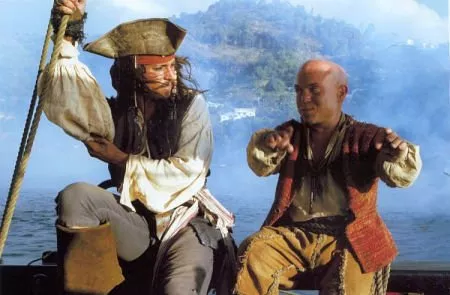 Johnny Depp (Jack Sparrow), Martin Klebba (Marty) zdroj: imdb.com