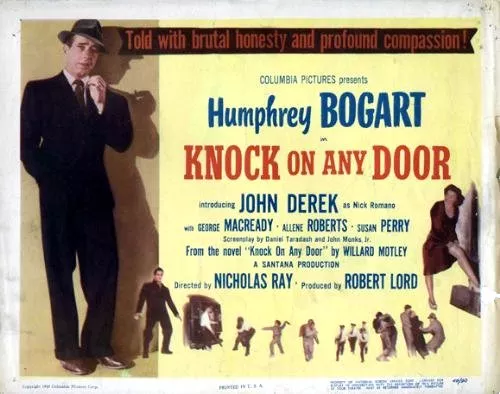 Humphrey Bogart (Andrew Morton), John Derek (Nick Romano), Allene Roberts (Emma) zdroj: imdb.com