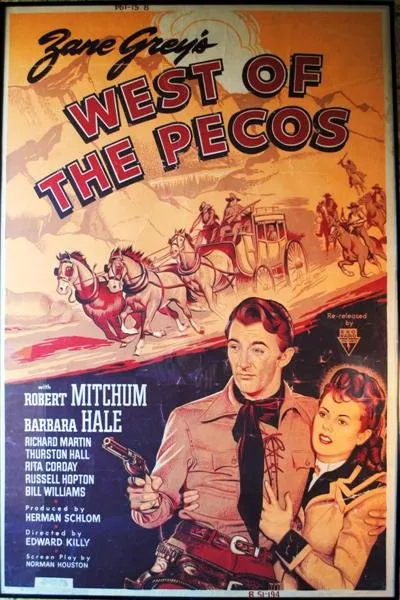 Robert Mitchum (Pecos Smith), Barbara Hale (Rill Lambeth) zdroj: imdb.com