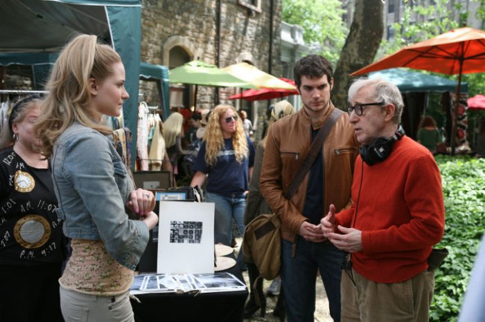 Woody Allen, Henry Cavill (Randy), Evan Rachel Wood (Melody) zdroj: imdb.com