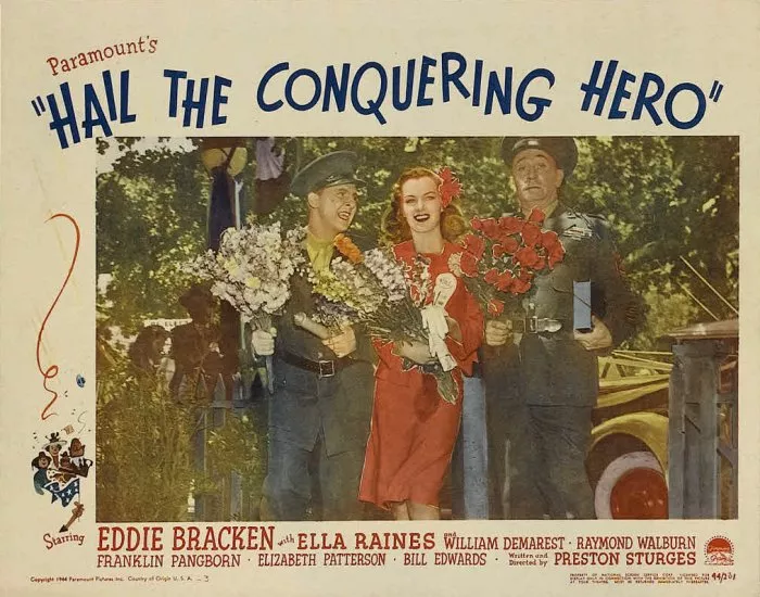 Eddie Bracken (Woodrow Truesmith), William Demarest (Sgt. Heffelfinger), Ella Raines (Libby) zdroj: imdb.com