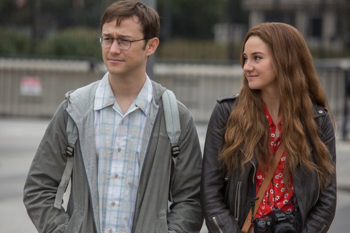 Joseph Gordon-Levitt (Edward Snowden), Shailene Woodley (Lindsay Mills) zdroj: imdb.com