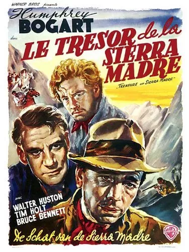 Humphrey Bogart (Fred C. Dobbs), Tim Holt (Curtin), Walter Huston (Howard) zdroj: imdb.com