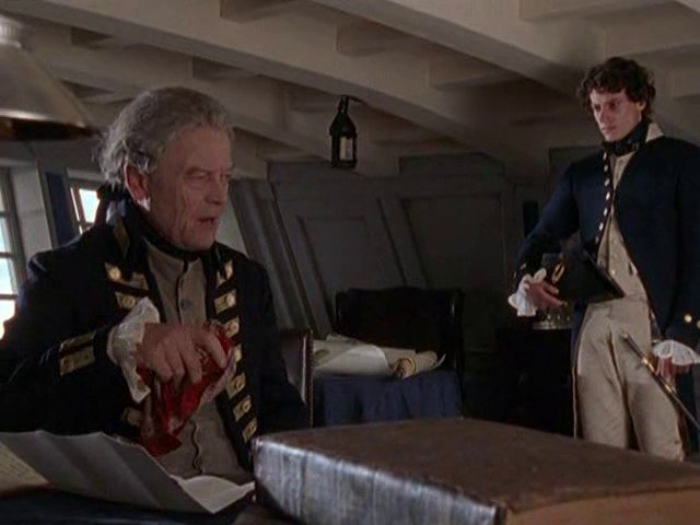 Michael Byrne (Captain Keene), Ioan Gruffudd (Midshipman Horatio Hornblower)
