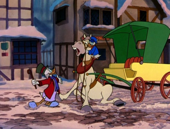 Clarence Nash (Donald Duck (segments ’Pluto’s Christmas Tree’ and ’Mickey’s Christmas Carol’)), Alan Young (Scrooge McDuck (segment ’Mickey’s Christmas Carol’)) zdroj: imdb.com