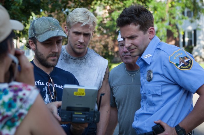 Derek Cianfrance, Bradley Cooper (Avery), Ryan Gosling (Luke) zdroj: imdb.com