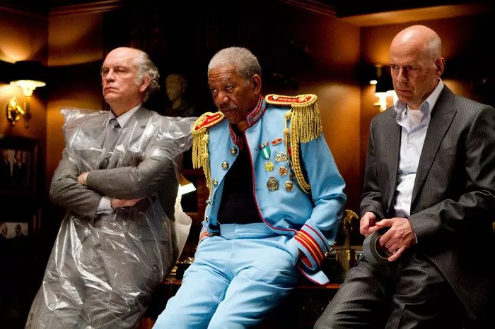 John Malkovich (Marvin Boggs), Morgan Freeman (Joe Matheson), Bruce Willis (Frank Moses)