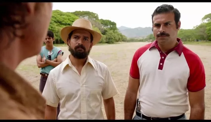 Alejandro Edda (Jorge Ochoa), Mauricio Mejía (Pablo Escobar), Fredy Yate zdroj: imdb.com