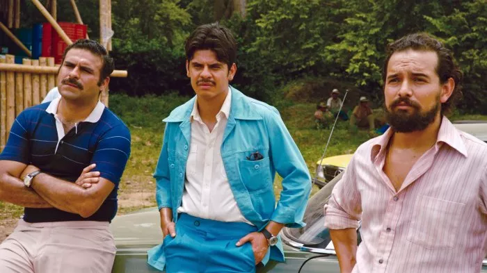 Alejandro Edda (Jorge Ochoa), Mauricio Mejía (Pablo Escobar), Fredy Yate zdroj: imdb.com