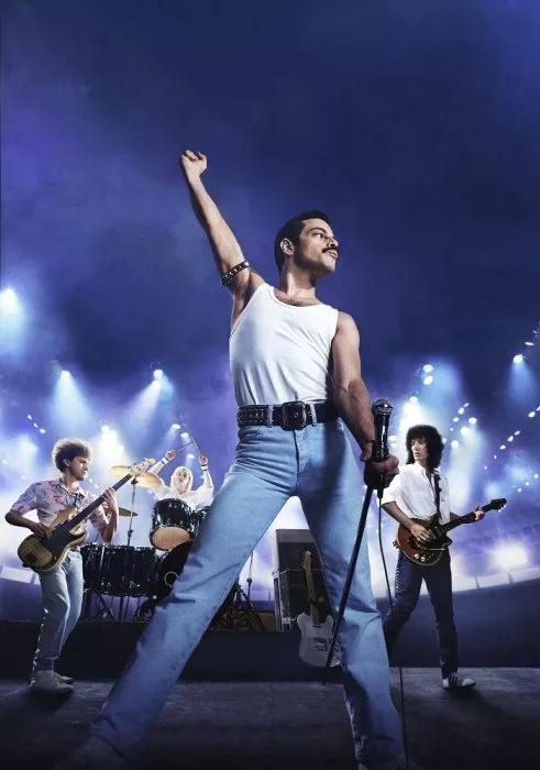 Joseph Mazzello (John Deacon), Rami Malek (Freddie Mercury), Ben Hardy (Roger Taylor), Gwilym Lee (Brian May)