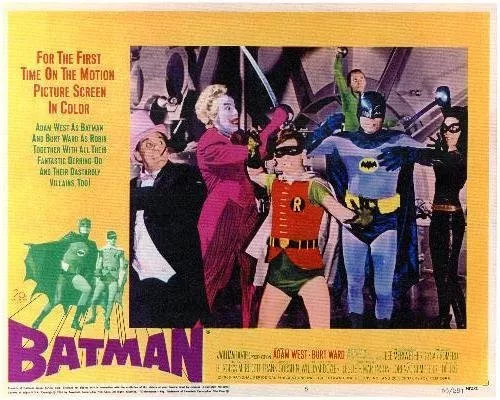 Adam West (Batman), Frank Gorshin (The Riddler), Burgess Meredith (The Penguin), Cesar Romero (The Joker), Lee Meriwether (The Catwoman), Burt Ward (Robin) zdroj: imdb.com