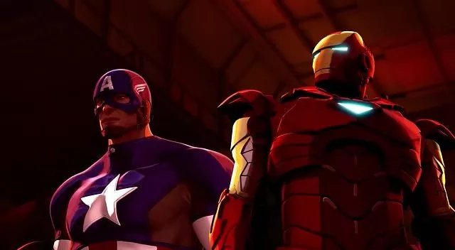 Adrian Pasdar (Iron Man), Roger Craig Smith (Captain America) zdroj: imdb.com