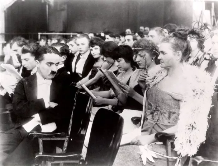 Charles Chaplin, Charlotte Mineau, Edna Purviance zdroj: imdb.com